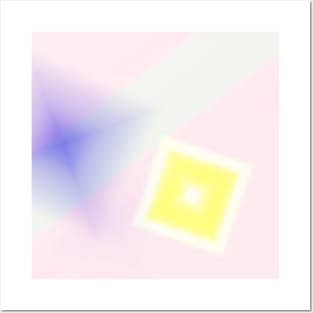 YELLOW WHITE PURPLE ABSTRACT TEXTURE Posters and Art